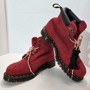 Dr. Martens Ben Suede 939 Vibrant Red Boots